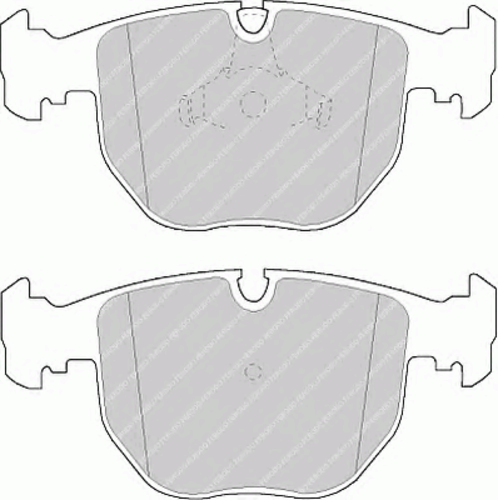 FERODO FDB997 596 00=571873B колодки дисковые п. BMW E39 3.0-4.0/3.0D 00-03/E53 3.0/4.4/3.0D 00>