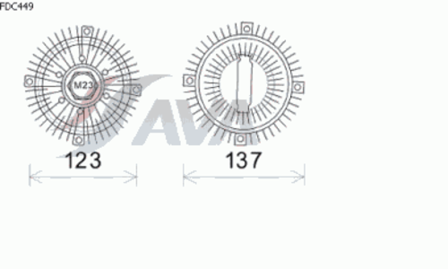 AVA FDC449 Вискомуфта вентилятора 2002174