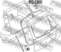 FEBEST FDCBK Демпфер крышки багажника! Ford Fusion 01>