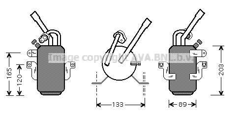 AVA FDD311 NS95213=GR931150=VL509502=8FT 351 197-391 [1120012] осушитель конд. Ford Focus 98-04