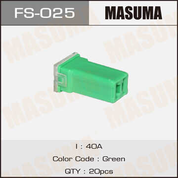 MASUMA FS025 Предохранитель силовой! 40A зеленый