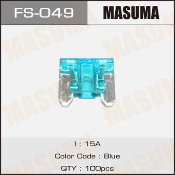 MASUMA FS049 Предохранитель LOW PROFILE! mini 15A, 1 шт.