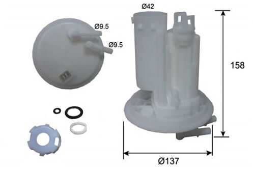 JSASAKASHI FS27002 Фильтр топливный! Subaru Forester 2.0/2.5 EJ2# SG9 08>