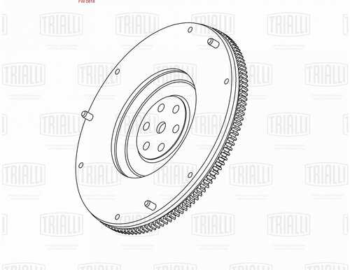 TRIALLI FW 0819 Маховик! 106 зуб. Hyundai Solaris 10>