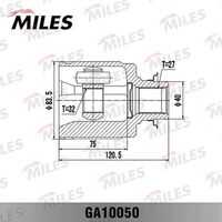 MILES GA10050 ШРУС внутренний HONDA ACCORD 2.0 02-