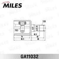 MILES GA11032 Шарнирный комплект, приводной вал