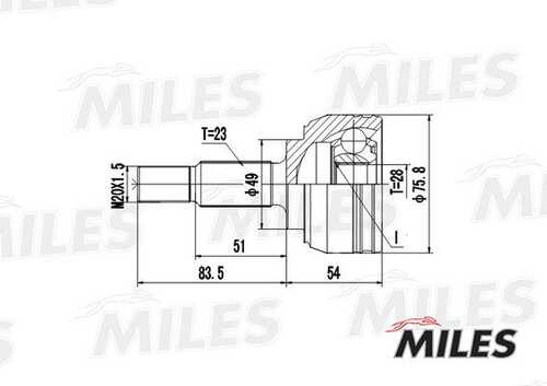 MILES GA20386 ШРУС