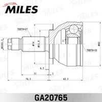 MILES GA20765 ШРУС SUB LEGACY 03-09 нар