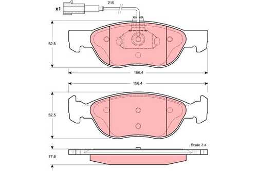 TRWLUCAS GDB1387 587 22 колодки дисковые п. Alfa 145/146 1.9JTD 99-01, Fiat Brava 1.9JTD 98-01