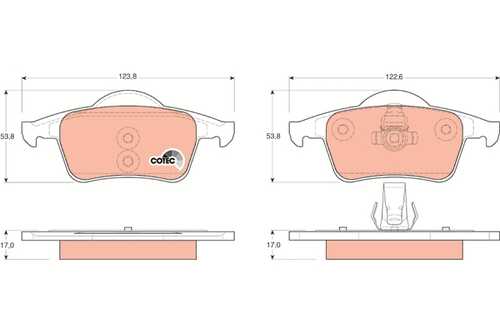 TRWLUCAS GDB1389 714 00=725 000B-SX=FDB1383 колодки дисковые з. Volvo S80/S60/V70/C70/XC70 2.5D5 97>