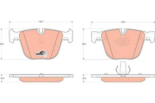 TRWLUCAS GDB1502 892 00=571991B колодки дисковые з. BMW E65/E66 4.5/6.0/4.0D 01>