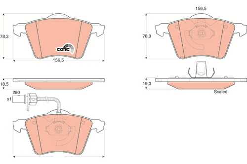 TRWLUCAS GDB1538 FDB1654 колодки дисковые п. Ford Galaxy 2,0/2,3/1,9TDI, VW Sharan 1,8T/2,0/1,9TDI 95>