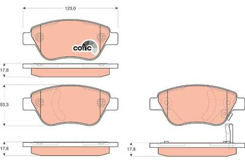 TRWLUCAS GDB1700 858 31=FDB1920=FO827781 колодки дисковые п. Opel Corsa 1.0-1.4/1.3CDTi 06>