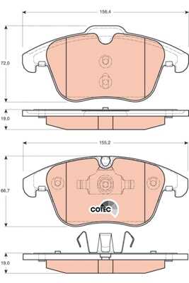 TRWLUCAS GDB1705 1219 00 [C2C27290] колодки дисковые п. Jaguar X-Type/XF 3.0-4.2i/2.7D 04>