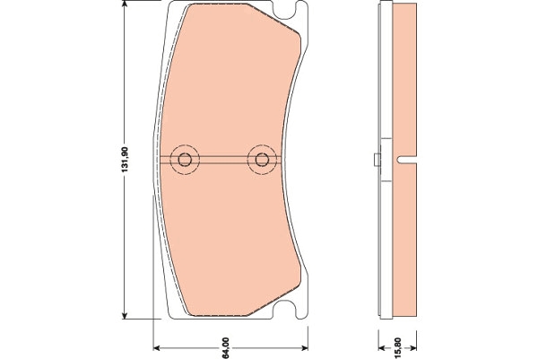 TRWLUCAS GDB1801 1378 00 [C2P15994] колодки дисковые з. Jaguar XK 3.5-5.0 06>