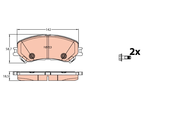 TRWLUCAS GDB2152 Колодки дисковые Renault Grand Scenic IV 16>