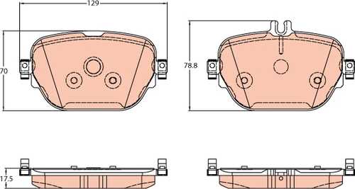 TRWLUCAS GDB2191 Колодки дисковые передние! MB W222 S300-S500 13>