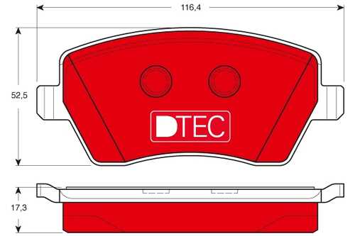 TRWLUCAS GDB3332DTE Колодки дисковые передние! Nissan Micra/Note,Renault Clio/Modus 1.0-1.6 03>