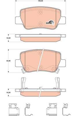 TRWLUCAS GDB4175 [0446605040] колодки дисковые з. Toyota Avensis 1.6-2.0/2.0D/2.2D 08>