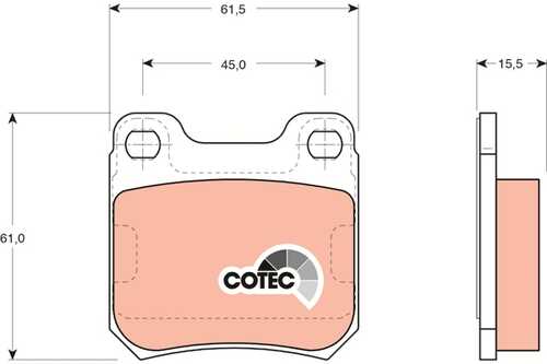 TRWLUCAS GDB915 239 00=FDB525=571389B колодки дисковые з. Opel Omega A/B/Vectra в 1.6-2.2DTi 87-03