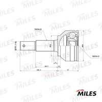 MILES GE09073 Сцепление комплект OPEL CORSA C/D 1.0-1.2 00- EASYTRONIC (10702070/300519/0097330/1)