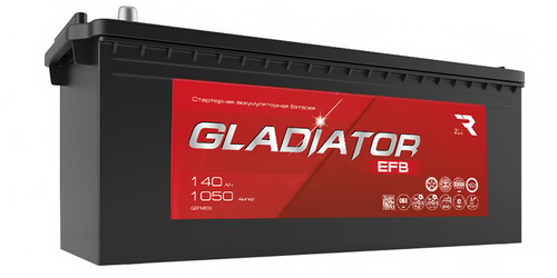 GLADIATOR GEF14040 EFB 6СТ-140L (4)-ААЧ-АЧ-0