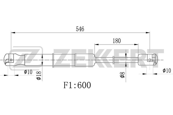 ZEKKERT GF-2469 Амортизатор багажника ZEKKERT GF2469 Kia Sportage IV 15