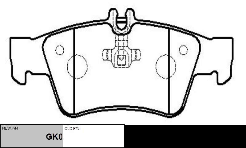 CTR GK0040 Колодки дисковые задние! MB W211/S211 2.0-2.4/2.0CDi-2.7CDi 02>/SL R230 5.0/5.5 AMG 01>