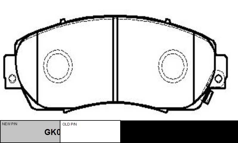 CTR GK0336 Колодки дисковые передние! Honda CR-V 2.0/2.2 07>