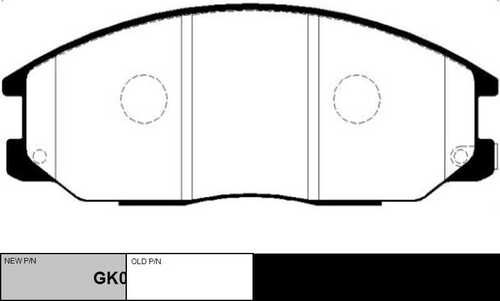 CTR GK0469 Колодки дисковые передние! Hyundai Santa Fe 2.4-2.0CDi 01>
