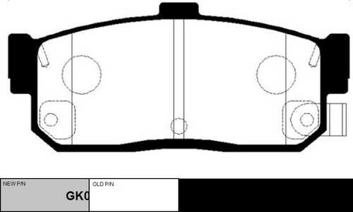 CTR GK0976 Колодки дисковые задние! Nissan Primera P10/P11 90-02/Maxima 2.0-3.0 91>