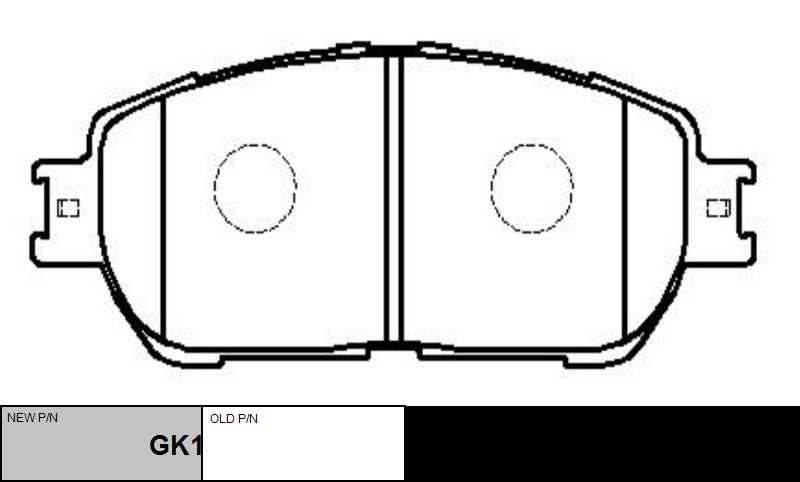 CTR GK1034 Колодки дисковые передние! Lexus ES 250/300/300 &24V USA model 98>