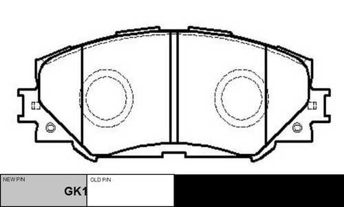 CTR GK1062 Колодки дисковые передние! Toyota RAV4 2.4 06>;CKT-48