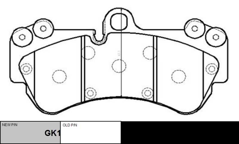 CTR GK1260 Колодки дисковые передние! VW Touareg 3.2i/4.2i/2.5TDi/5.0TDi диск 17' 02>