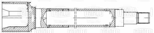 TRIALLI GO 1066 ШРУС внутренний правый для автомобилей Focus II (04-)/C-Max (03-) 1.8i MT