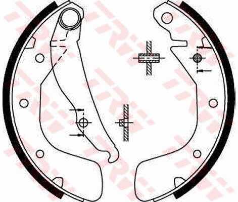 TRWLUCAS GS8543 4398.00=409 100-SX колодки барабанные Chevrolet Lacetti/Epica 1.4-2.0/Daewoo Nexia 1.5 95>