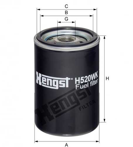 HENGST H520WK Фильтр топливный KUMAT