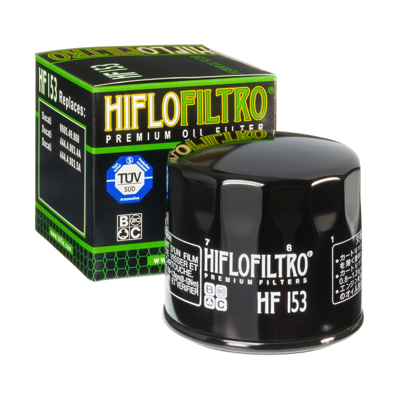 HIFLOFILTRO HF153 Фильтр масляный мото! 17 mm Ducati 350-1262 81>