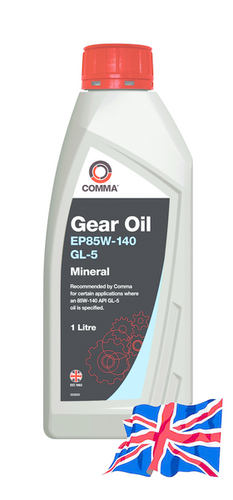 COMMA HMG1L 85W140 GEAR OIL EP (1L) минеральное масло для МКПП и редукторов! API GL-5