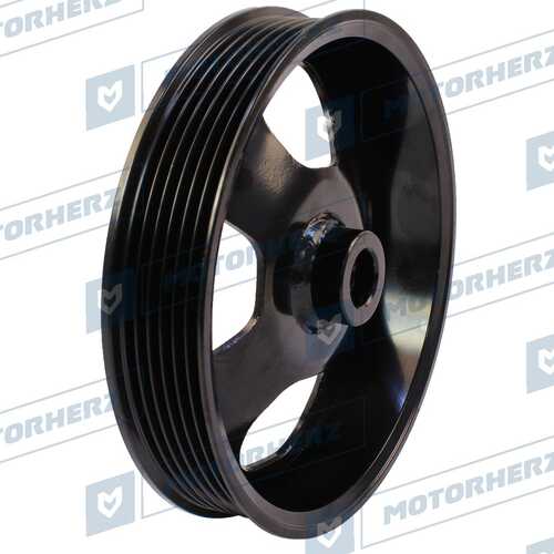 MOTORHERZ HPP0059PP Шкив насоса ГУР! K6 D139 Hyundai Solaris 1.4/1.6 10>, KIA Rio 11>