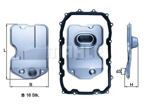 MAHLEKNECHT HX 160KIT Фильтр АКПП! с прокладкой AUDI Q7/VW TOUAREG