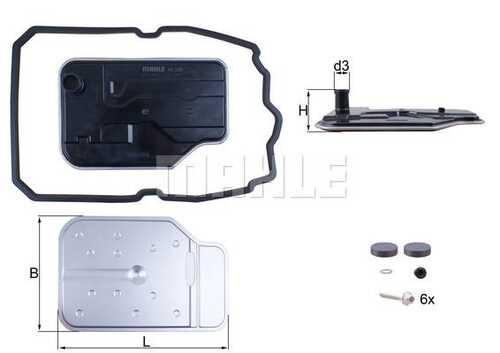 MAHLEKNECHT HX 230 KIT Гидрофильтр, автоматическая коробка передач