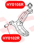 VTR HY0102R Сайлентблок нижнего рычага передней подвески, передний