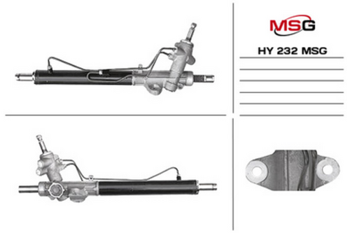 MSG HY232 Рулевая рейка с ГУР новая hyundai accent 2011-, hyundai solaris 2011-, kia rio 2011