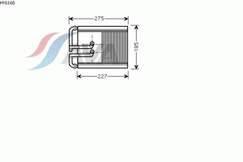 AVA HY6168 Радиатор печки! Hyundai Tucson All 04>