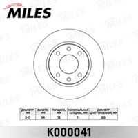 MILES K000041 Диск тормозной CITROEN XSARA 97-05/PEUG