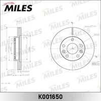 MILES K001650 Диск тормозной RENAULT DUSTER 11- передний вент. d=269мм