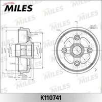 MILES K110741 Барабан тормозной