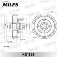 MILES K111396 Барабан тормозной FORD FOCUS 98-04