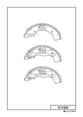 KASHIYAMA K11224 -01 [583050UA00] колодки барабанные з. hyundai Solaris all 11>